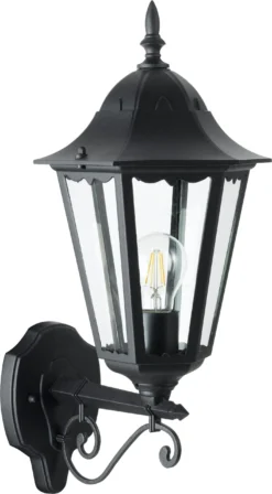 Intratuin Wandlamp Ursa Opwaarts Zwart 28 X 20 X 51 Cm