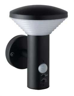 Intratuin Wandlamp Neva Sensor Zwart 14,8 X 13,2 X 18,3 Cm