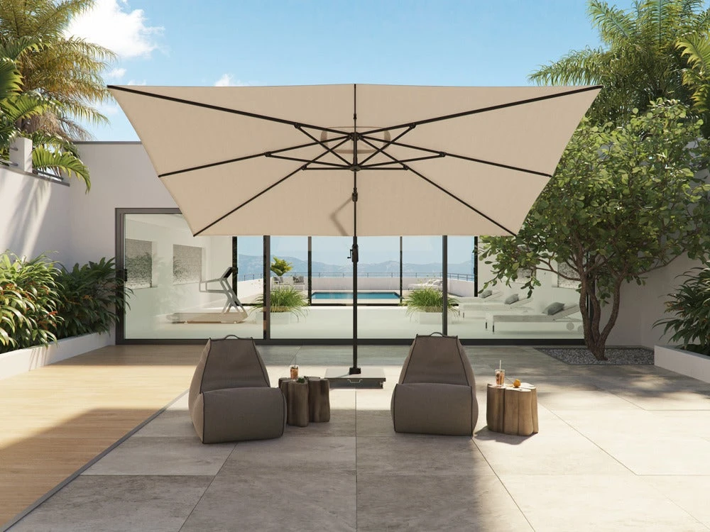 Platinum Zweefparasol Challenger T1 Zwart 50+UV 300 X 400 X 268 Cm 5 Platinum Zweefparasol Challenger T1 Zwart 50+UV 300 X 400 X 268 Cm - Afbeelding 5