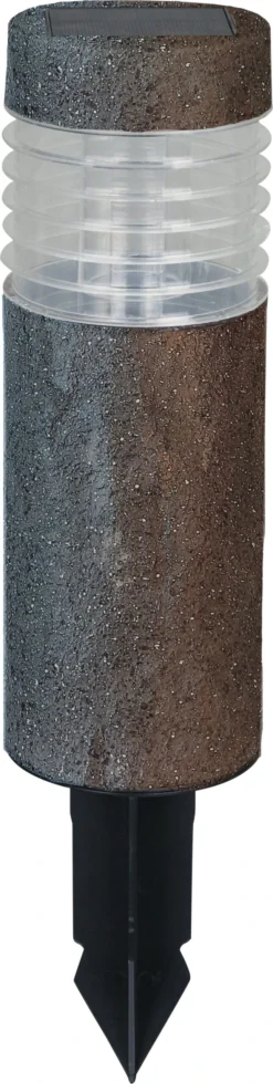 Luxform Lighting Solar Staande Buitenlamp Iowa Grijs D 10 H 50 Cm