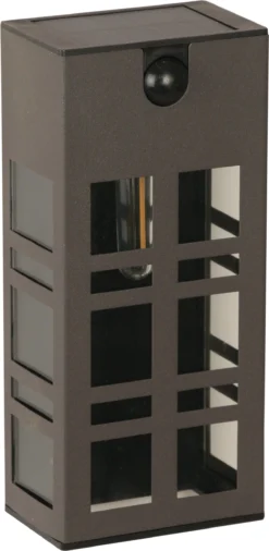 Luxform Lighting Solar Wandlamp Oregon Zwart 8,5 X 5,5 X 18 Cm