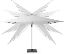Platinum Zweefparasol Challenger T2 Grijs UPF30+ 300 X 300 X 255 Cm -Buiten Gereedschaps Winkel 8720039160651 3