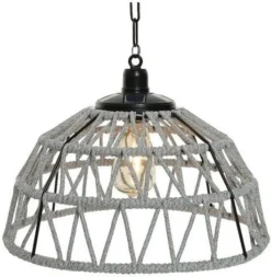 Lumineo Solar Hanglamp Lichtgrijs D 38 H 27 Cm