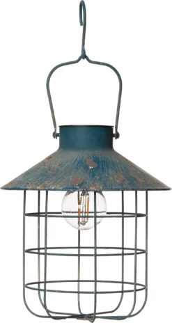 Intratuin Solar Lantaarn Blauw D 21 H 24 Cm