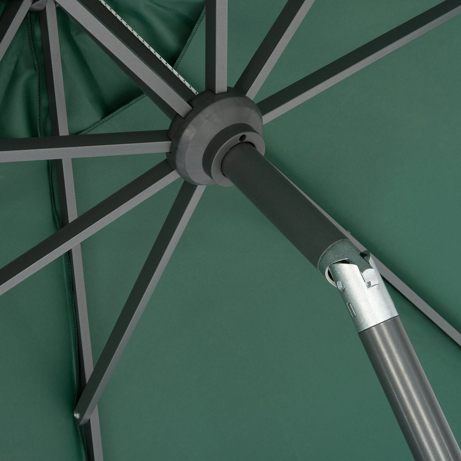 Intratuin Parasol Trinidad Groen 80+UV D 250 Cm 3 Intratuin Parasol Trinidad Groen 80+UV D 250 Cm - Afbeelding 3