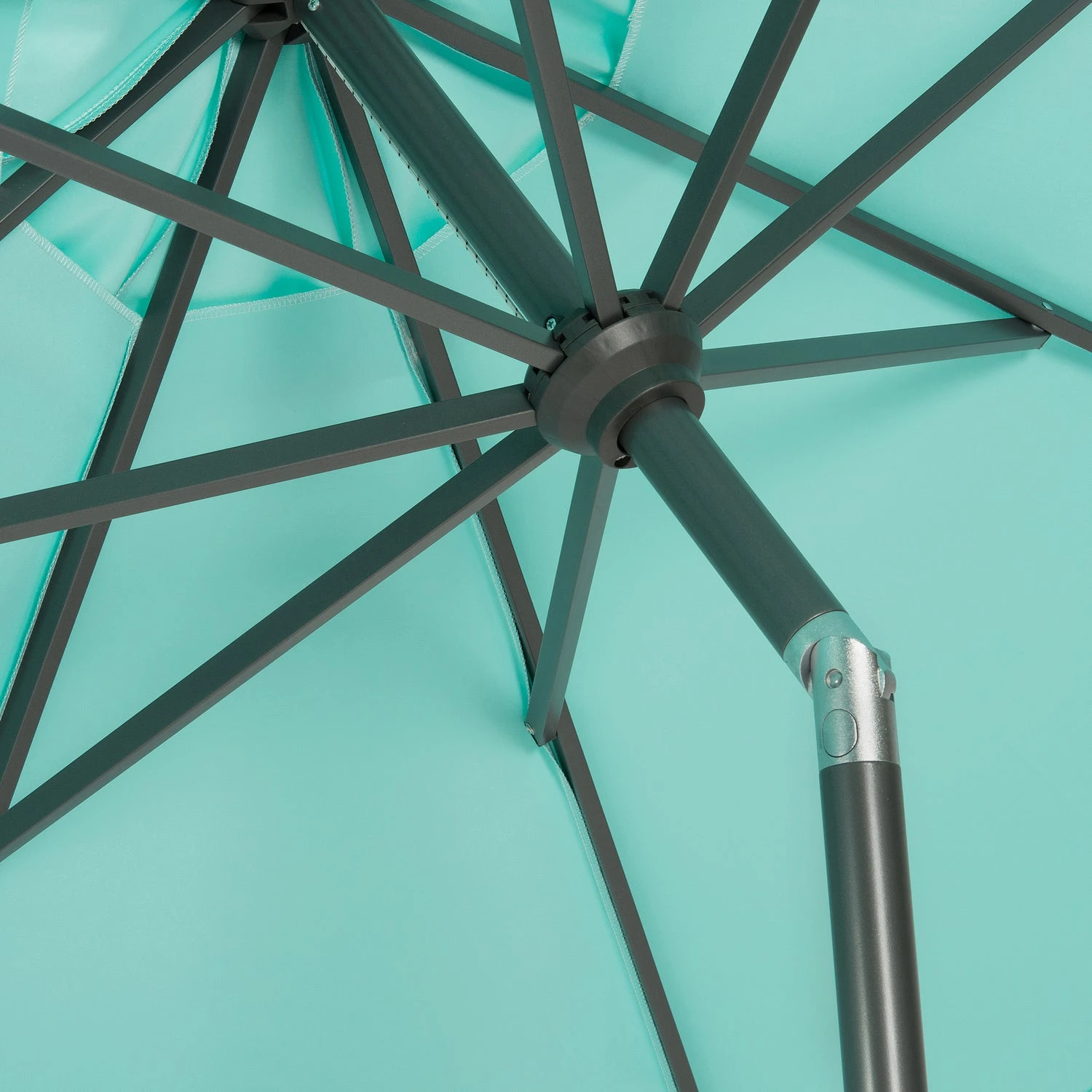 Intratuin Parasol Trinidad Lichtblauw 80+UV D 300 Cm 4 Intratuin Parasol Trinidad Lichtblauw 80+UV D 300 Cm - Afbeelding 4