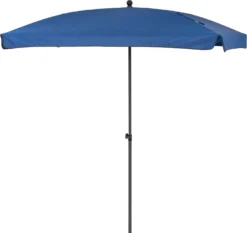 Intratuin Parasol Cuba Blauw 80+UV 210 X 140 Cm