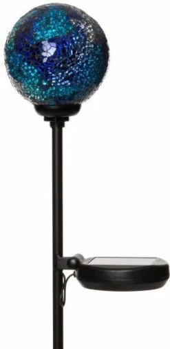 Intratuin Solar Tuinsteker Mozaiek Blauw 9,8 X 9,8 X 78 Cm