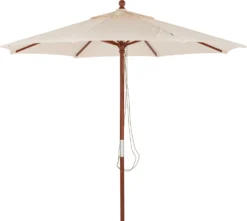 Intratuin Parasol Vienna Crème 80+UV D 300 Cm
