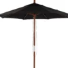 Intratuin Parasol Vienna Zwart 80+UV D 300 Cm