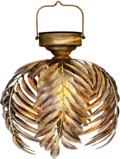 Intratuin LED Solar Hanglamp Goud D 20 H 23 Cm