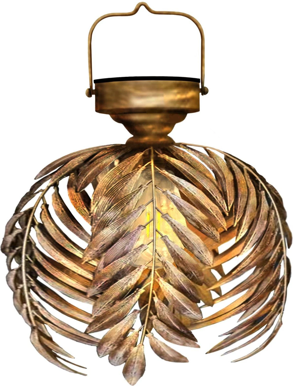 Intratuin LED Solar Hanglamp Goud D 20 H 23 Cm 1 Intratuin LED Solar Hanglamp Goud D 20 H 23 Cm