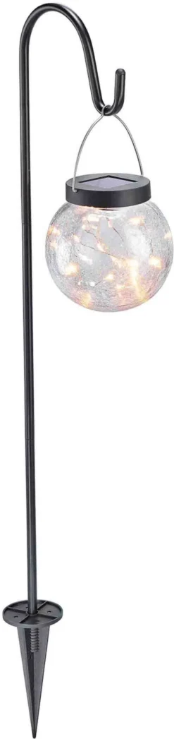 Intratuin LED Solar Lantaarn Bal D 12 H 70 Cm 2 Stuks