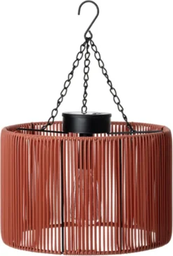 Intratuin Solar Lantaarn Hangend Rood D 30 H 48 Cm