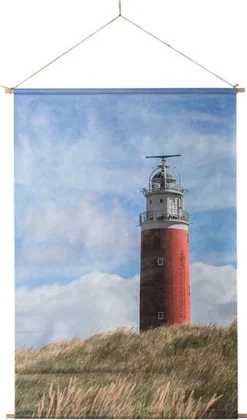 Intratuin Wanddoek Vuurtoren Multi 90 X 60 Cm