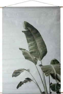 Intratuin Wanddoek Heleconia Grijs / Groen 90 X 60 Cm