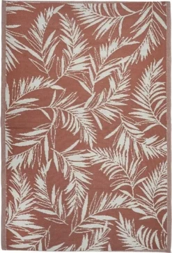 Intratuin Buitenkleed Palm Terracotta 160 X 230 Cm