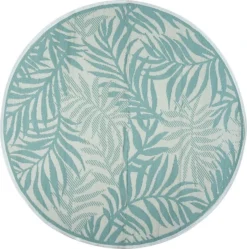 Intratuin Buitenkleed Palm Lichtblauw D 180 Cm