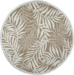 Intratuin Buitenkleed Palm Beige D 180 Cm