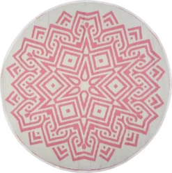 Intratuin Buitenkleed Modern Roze D 180 Cm