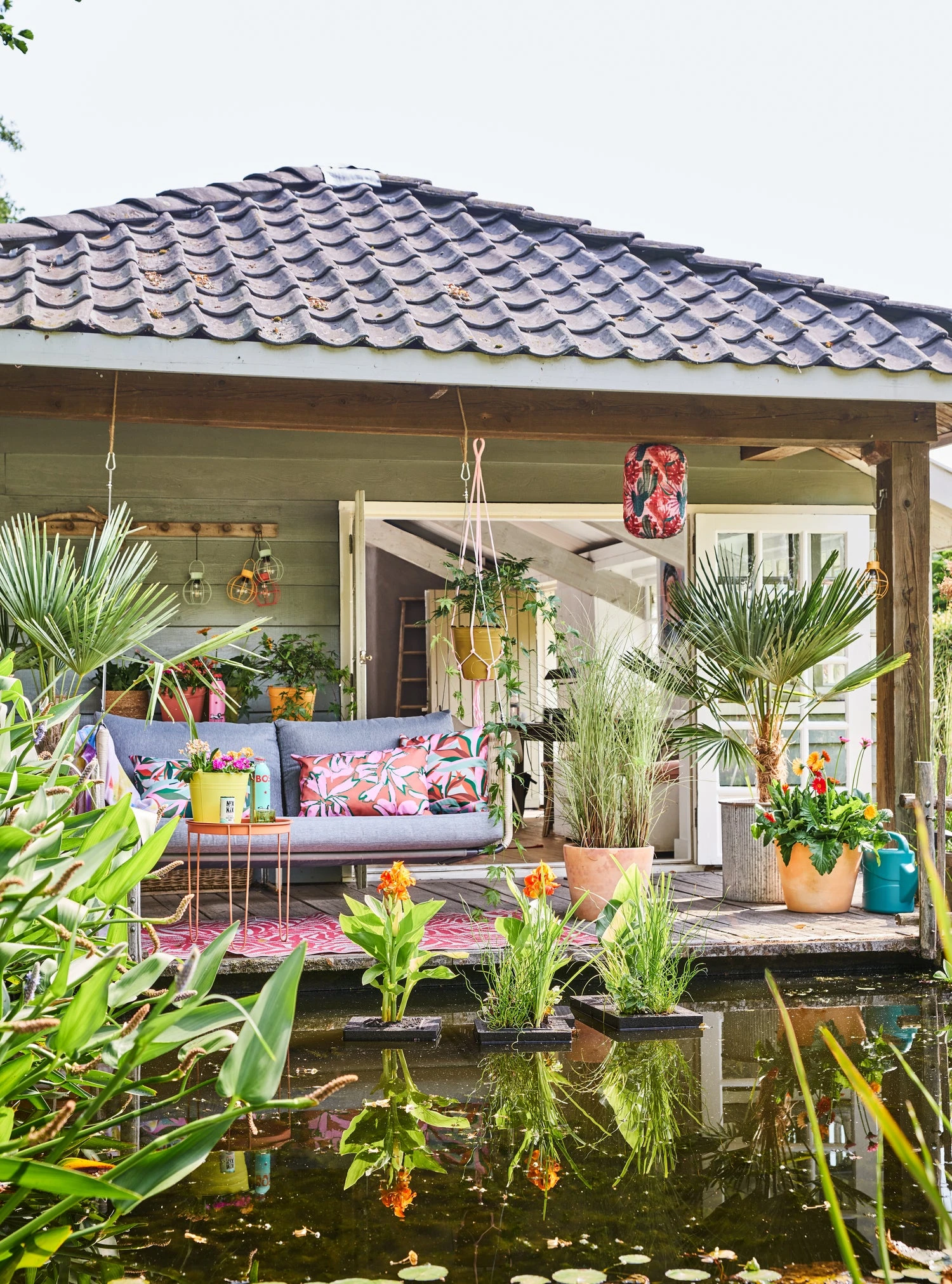 Intratuin Buitenkleed Palm Rood 120 X 180 Cm 3 Intratuin Buitenkleed Palm Rood 120 X 180 Cm - Afbeelding 3