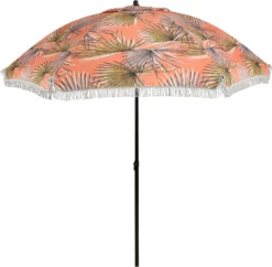 In The Mood Collection Parasol Groen Bladeren UV400 D 220 H 238 Cm