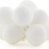 Cotton Ball Lights Lichtsnoer White Extension Kit Wit 2,4 M Met 20 Lampen