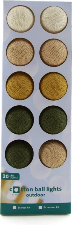Cotton Ball Lights Lichtsnoer Sunflower Starter Kit Bruin/groen 7,4 M Met 20 Lampen 5 Cotton Ball Lights Lichtsnoer Sunflower Starter Kit Bruin/groen 7,4 M Met 20 Lampen -Buiten Gereedschaps Winkel 8852310627581 3