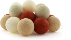 Cotton Ball Lights Lichtsnoer Fall Starter Kit Crème/koper 7,4 M Met 20 Lampen