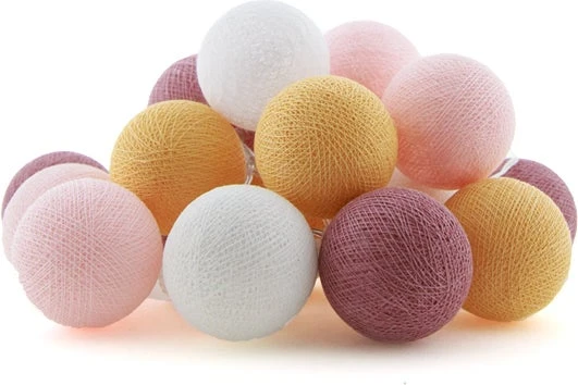 Cotton Ball Lights Lichtsnoer Bloom Extension Kit Roze/oranje 2,4 M Met 20 Lampen 1 Cotton Ball Lights Lichtsnoer Bloom Extension Kit Roze/oranje 2,4 M Met 20 Lampen