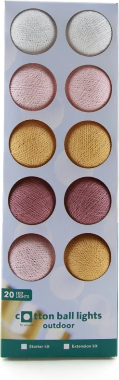 Cotton Ball Lights Lichtsnoer Bloom Extension Kit Roze/oranje 2,4 M Met 20 Lampen 5 Cotton Ball Lights Lichtsnoer Bloom Extension Kit Roze/oranje 2,4 M Met 20 Lampen -Buiten Gereedschaps Winkel 8852310627796 3