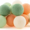 Cotton Ball Lights Lichtsnoer Palm Starter Kit Groen/oranje 7,4 M Met 20 Lampen
