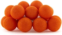 Cotton Ball Lights Lichtsnoer Holland Extension Oranje 2,4 M Met 20 Lampen