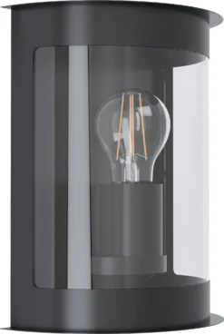 Eglo Wandlamp Daril Zwart 12 X 20,2 X 25,1 Cm